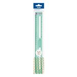 Regla Milan 30cm transparente New Look verde