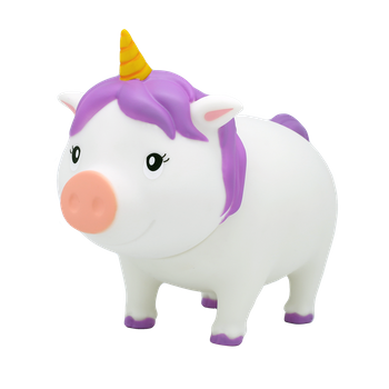 Biggys - Piggy Bank Unicornio Blanco