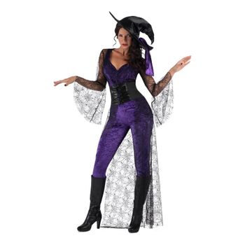 Disfraz De Bruja Del Aquelarre Morada Para Mujer