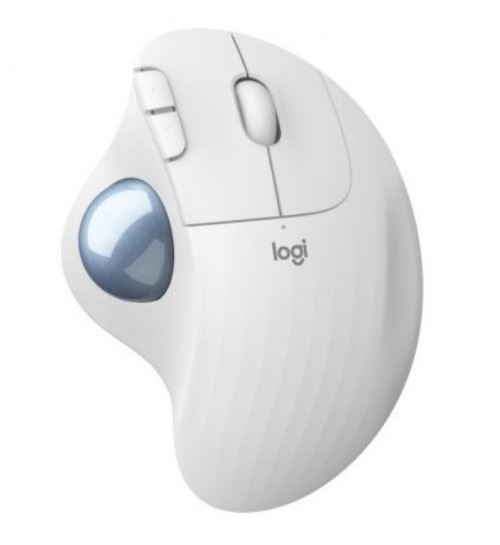 Ratón ergonómico inalámbrico Logitech Ergo M575 Blanco
