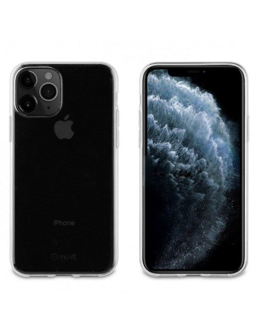 Funda Muvit for change Recycletek Transparente Antibacteriana para iPhone 11