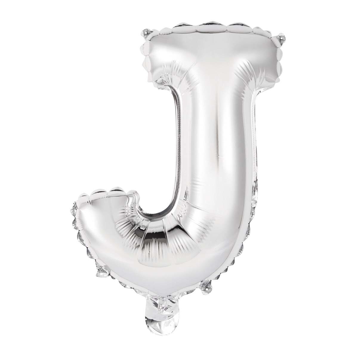 Liragram - Globo Auto-inflable Letra : J Plata 34cm