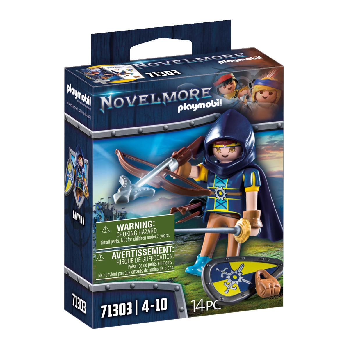 Playmobil - Figura Gwynn Con Equipo De Combate Novelmore