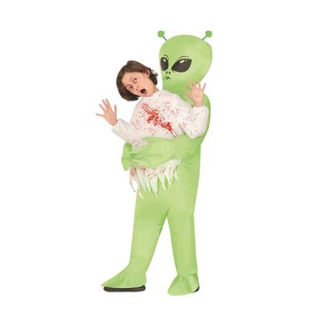 Disfraz De Alien Verde Hinchable O Inflable Para Niño