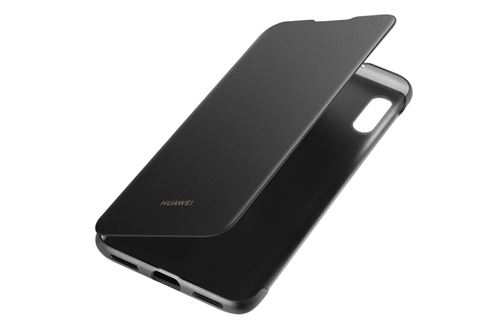 Funda Flip Cover Negra Huawei para Y6 2019