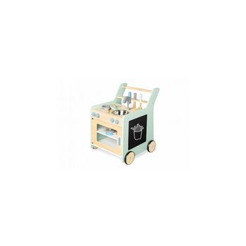 Pinolino Cocina Infantil Kalle Verde Pastel Tilo Parcialmente Macizo Y Mdf Lacado Transparente Y Multicolor