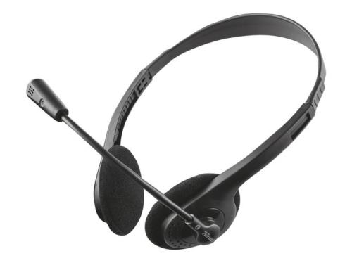 Auriculares inalámbricos con micrófono Trust Primo Chat Negro