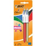 Bolígrafo BIC 4 colores Shine