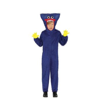Disfraz De Peluche De Vídeojuego Azul Para Niños