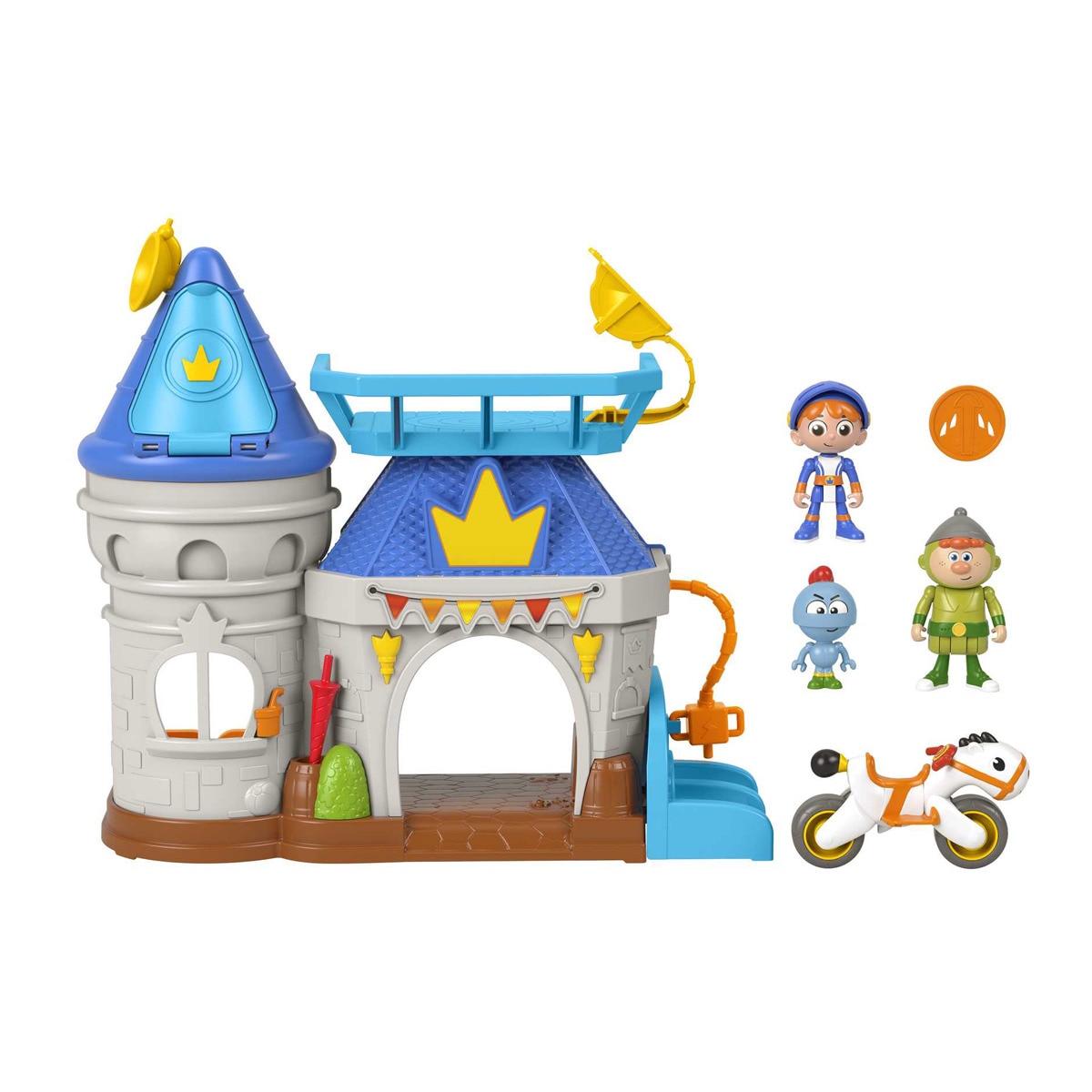 Fisher-Price - Gus El Pequeño Caballero Set De Juego Reino Del Castillo Con Figuras