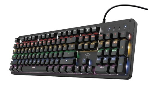 Teclado gaming mecánico RGB Trust GXT 863 MAZZ