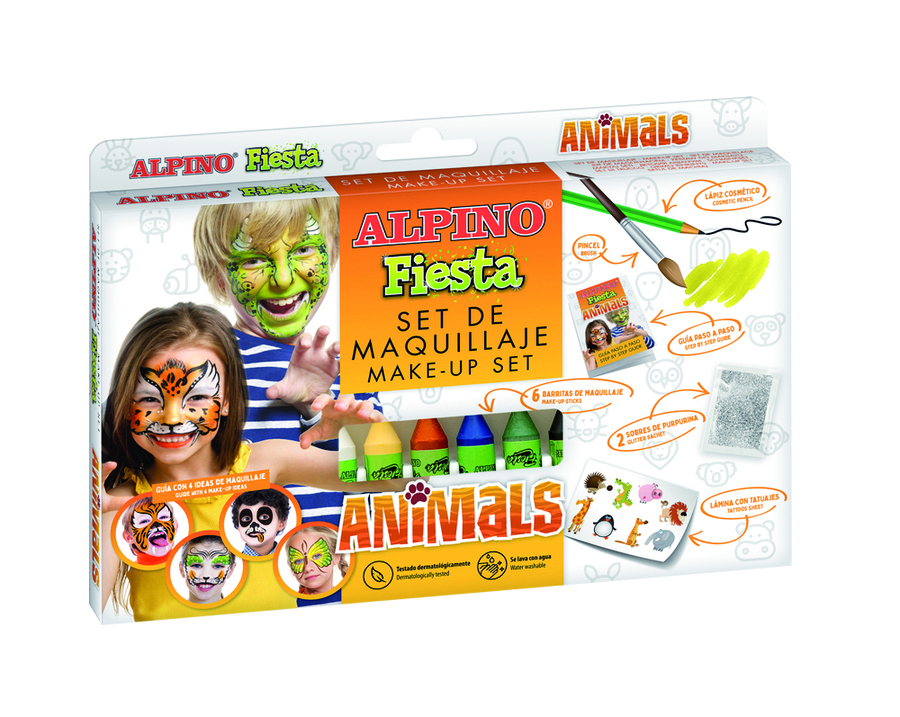 Maquillaje barra Fiesta Animals 6 colores