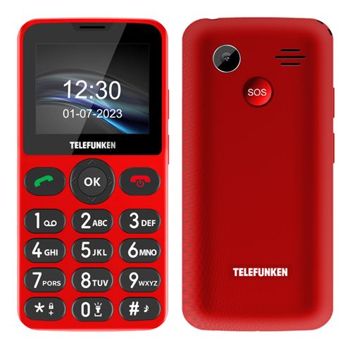 Teléfono móvil Telefunken S415 Rojo