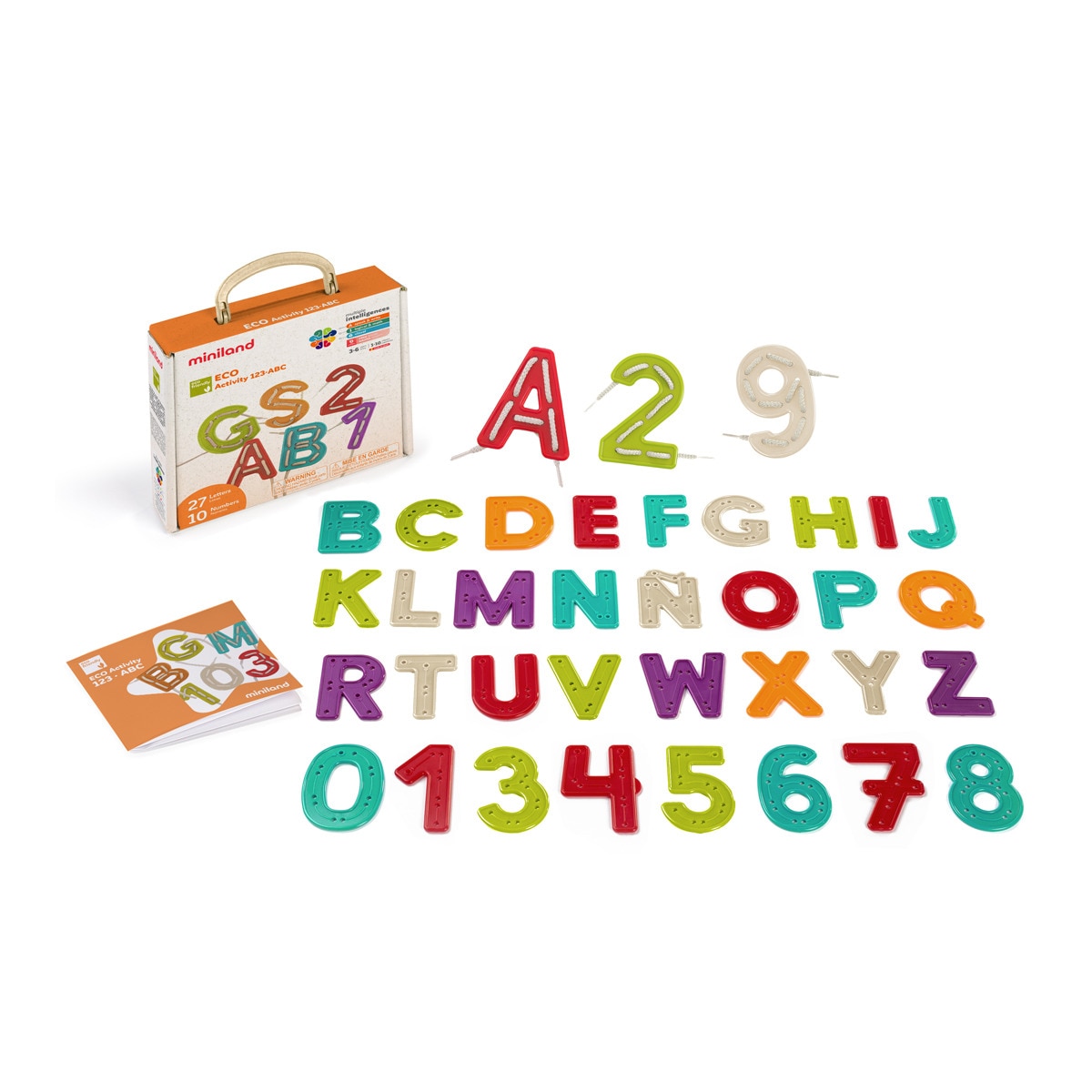 Miniland - Educativo Letras Y Números Eco Activity 123 Abc