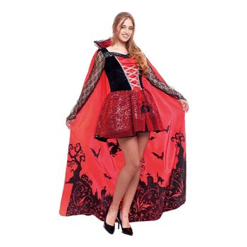 Disfraz De Vampiresa Estampado Deluxe Para Mujer