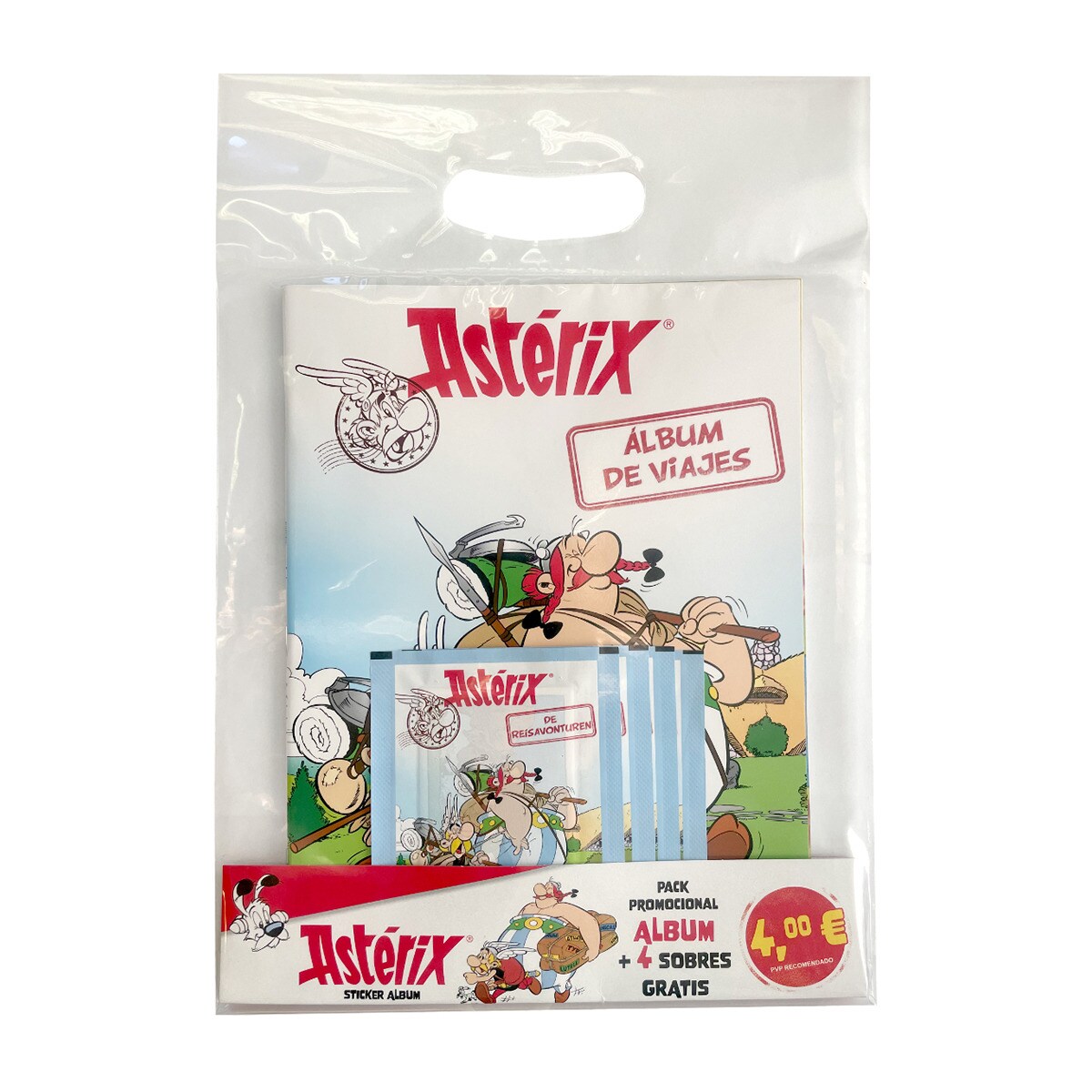 Panini España - Starter Pack (Álbum + 4 Sobres de cromos) Asterix Panini.