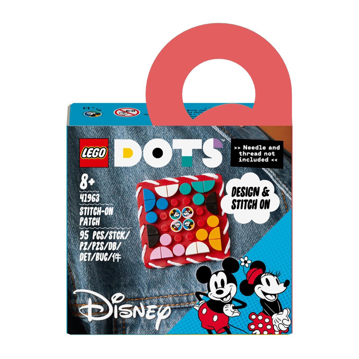 LEGO - Manualidad Creativa Mickey Y Minnie Mouse : Parche Para Coser En Ropa, Bolsos O Mochilas DOTS Disney