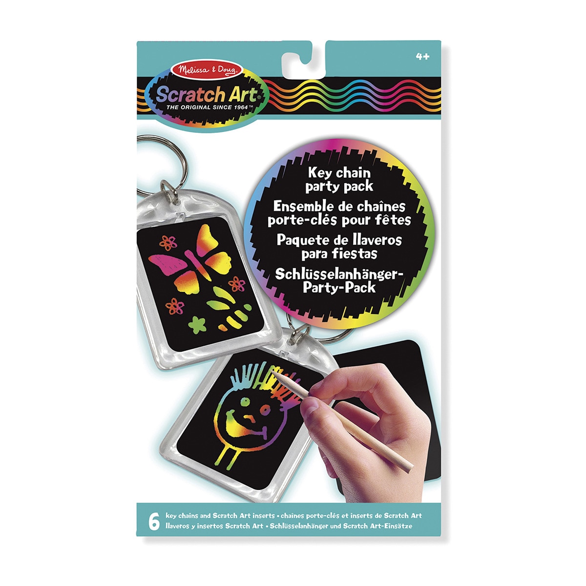 Melissa & Doug - Pack Llaveros Scratch Art