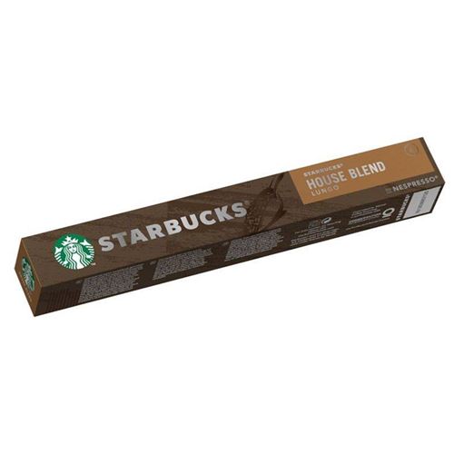 10 cápsulas Nespresso Starbucks House Blend Lungo