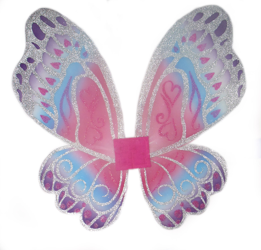 Alas mariposa plata/rosa Great Pretenders 490x610 mm