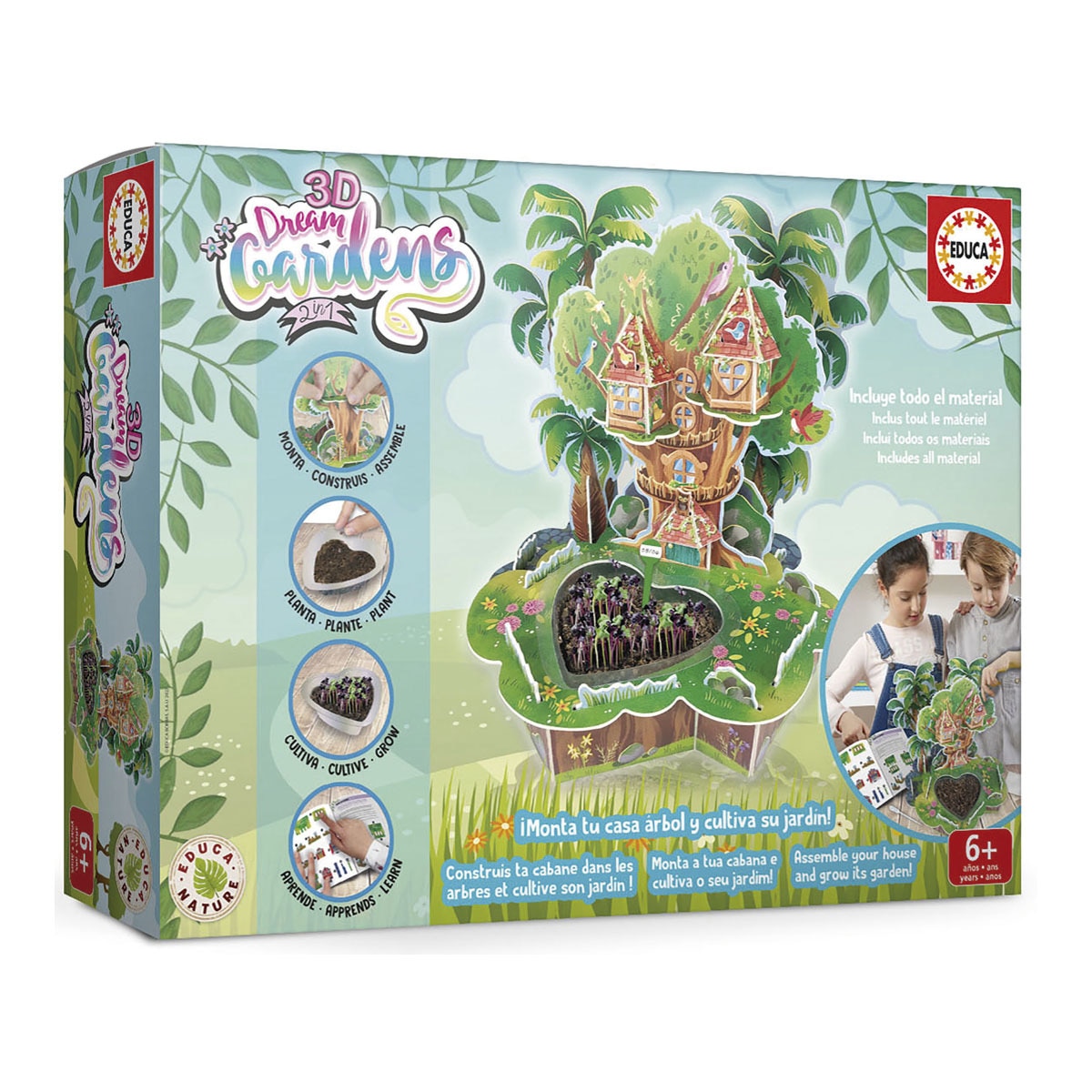 Educa Borrás - Puzle 3D Dream Gardens Casa Árbol