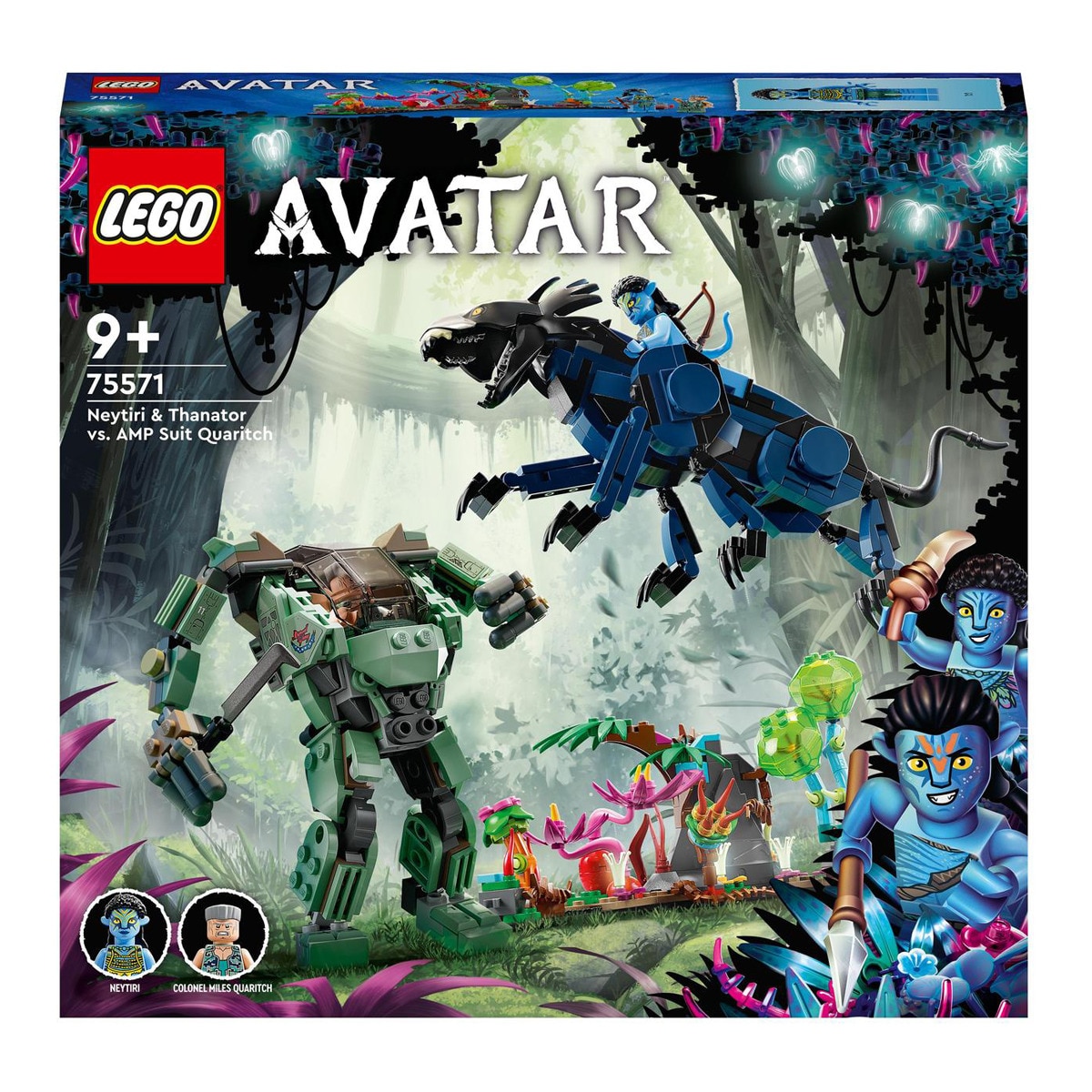 LEGO - De Construcción Con Figura De Acción Neytiri Y Thanator Vs. Quaritch Con Armadura AMP Avatar