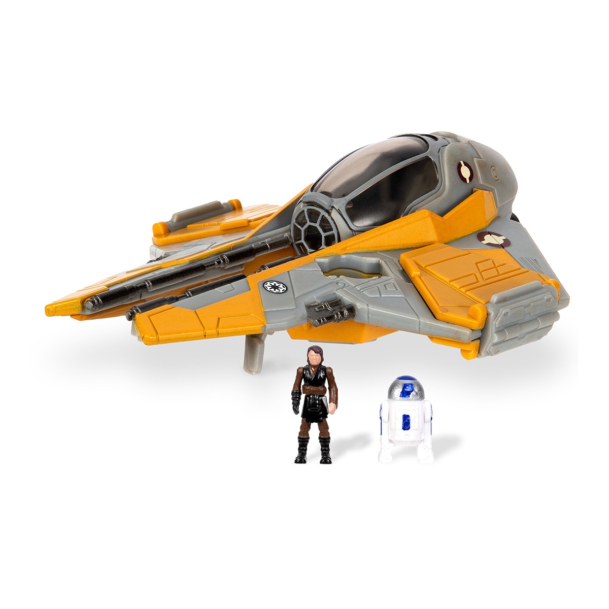 Star Wars - Playset Micro Galaxy Squadron Interceptor Jedi Anakin Skywalker Star Wars.