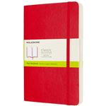 Cuaderno Moleskine Classic large lisa tapa blanda rojo escarlata - Versión expanded