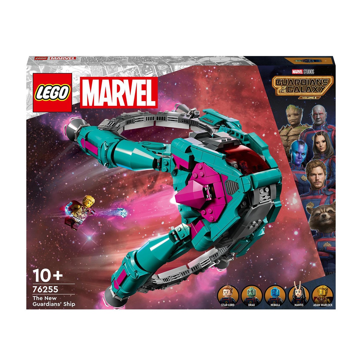 LEGO - De Construcción Nave De Los Nuevos Guardianes De La Galaxia 3 Con 5 Mini Figuras Marvel