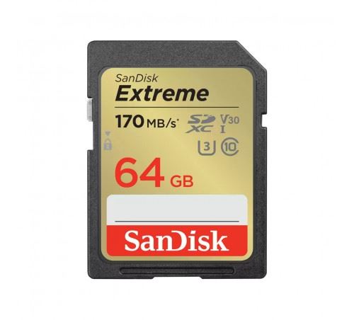 Tarjeta de memoria SD Sandisk Extreme 64GB