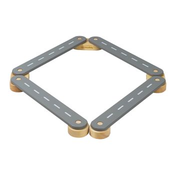 Barra Sendero Equilibrio Para Niños, 4 Elementos/tablas Escalada Gris, Meowbaby