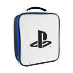 Bolsa de almuerzo térmica blanca con logo Playstation