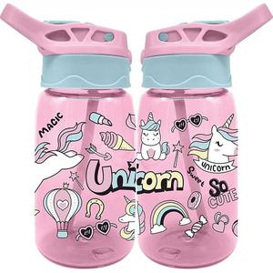 Botella cantimplora infantil de tritan 500ml con diseño Unicornio