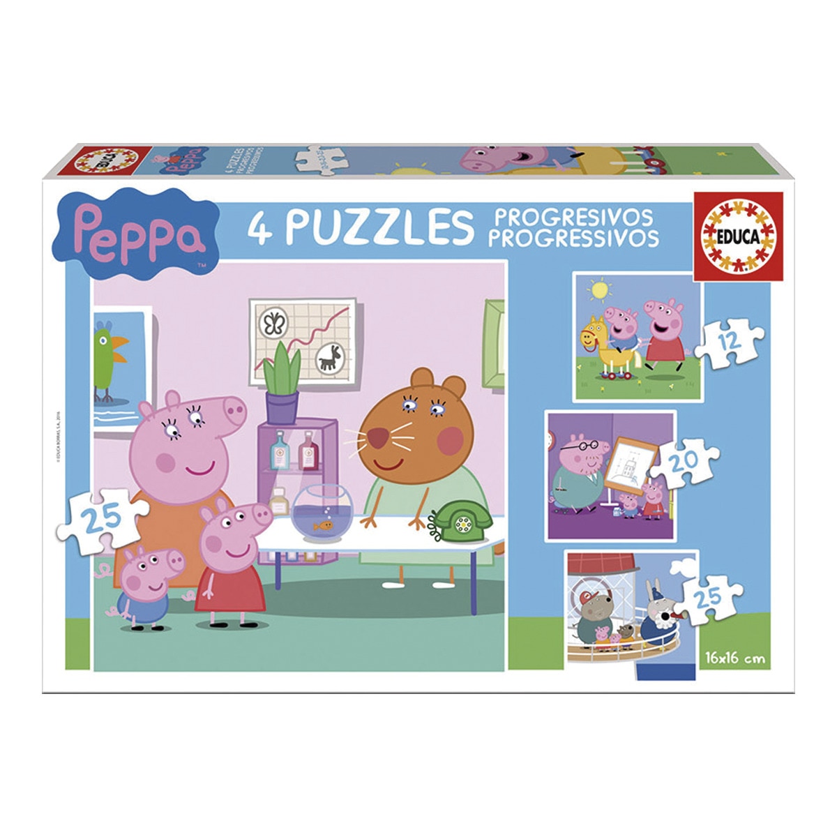 Educa Borrás - Puzzles Progesivos Peppa Pig