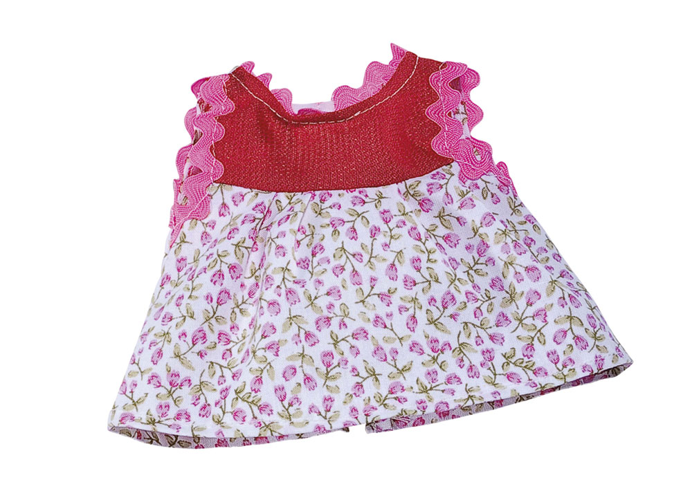 Ropa para muñeco Abacus Vestido estampado de flores