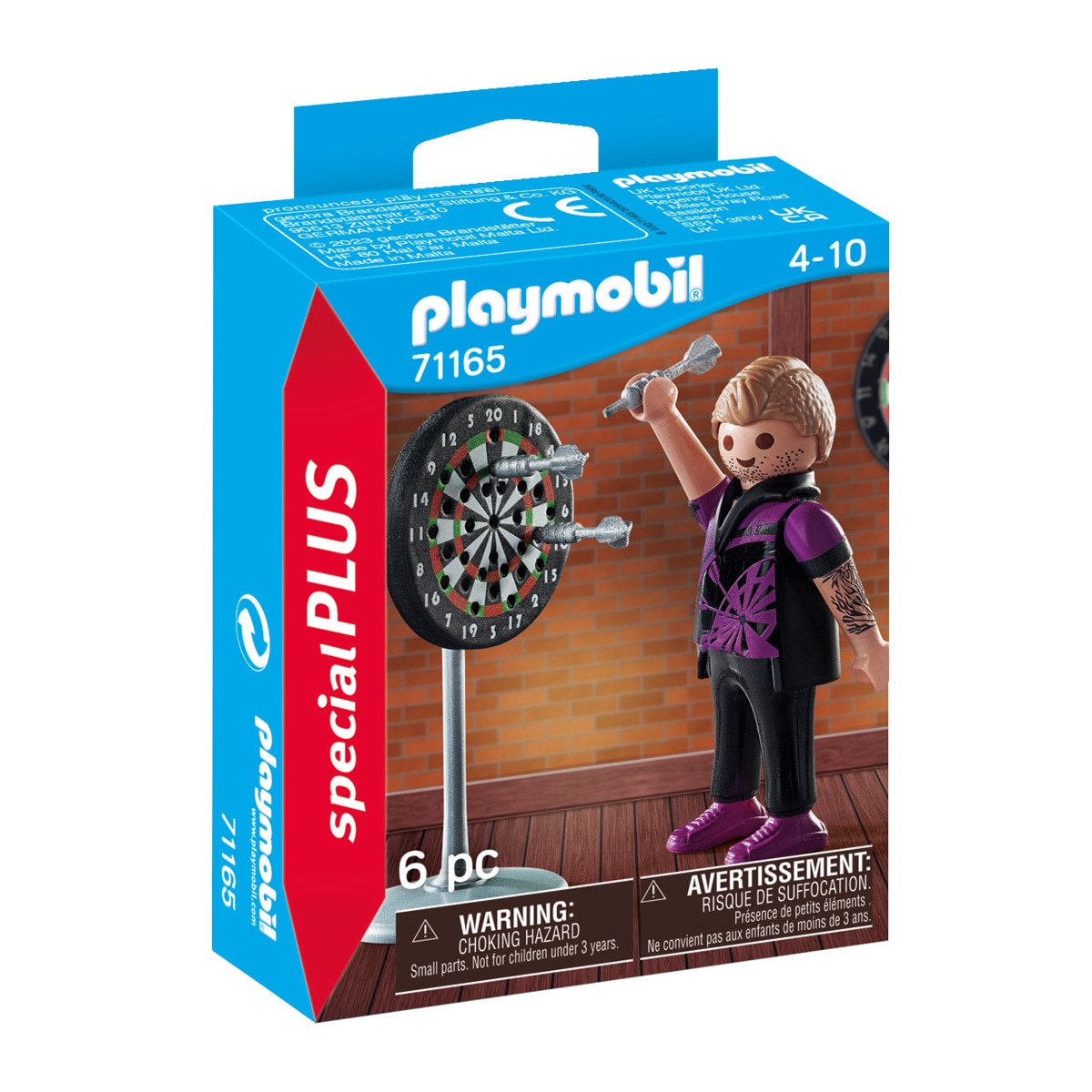 Playmobil - Figura Jugador De Dardos Con Accesorios Special Plus