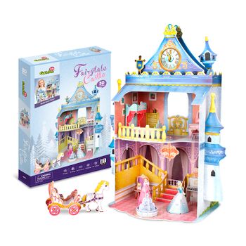 Puzzle 3d Fairytail Castle Dam 35x21,7x47,9 Cm. Color: Multicolor