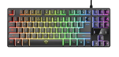 Teclado gaming mecánico RGB Trust GXT 833 Thado TKL