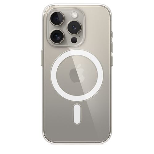 Funda transparente con Magsafe para iPhone 15 Pro