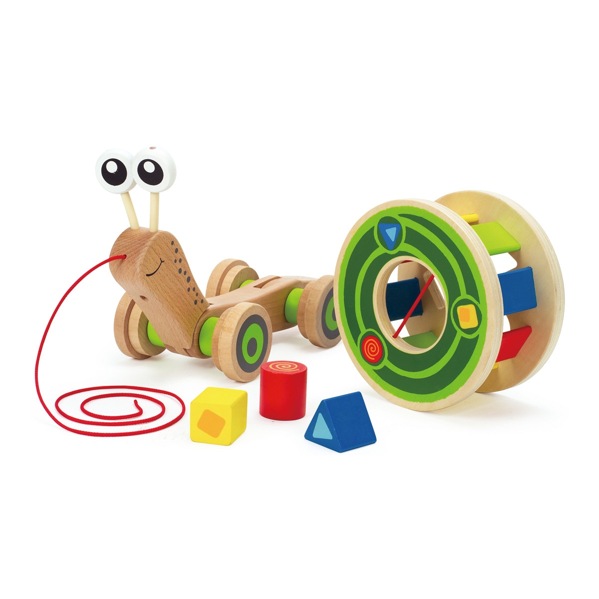 Hape - Caracol Arrastre  De Madera