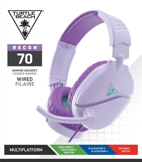 Headset gaming Turtle Beach Recon 70 Lavanda PS5