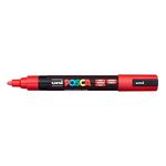 Marcador Uni Posca pintura PC-5M punta poliéster forma de bala 1.8-2.5 mm rojo