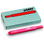 Blíster Lamy con caja de 5 cartuchos de tinta T10 rojo
