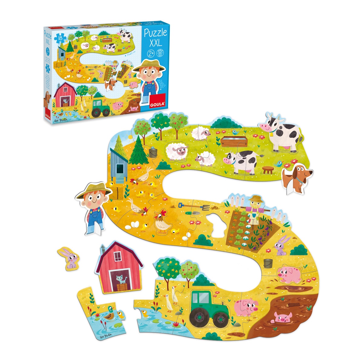 Goula - De Madera Puzzle XXL Granja