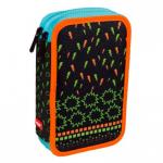 Plumier 2 pisos Milan Super Héroes negro