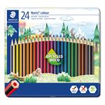 Caja de metal STAEDTLER 24 lapices colores ecológicos