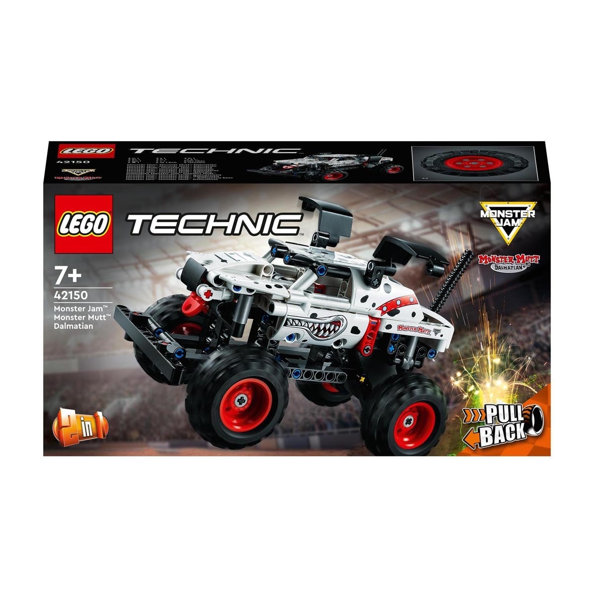 LEGO - De Construcción 2en1 Monster Jam Monster Mutt Dalmatian O Camión De Carreras Technic
