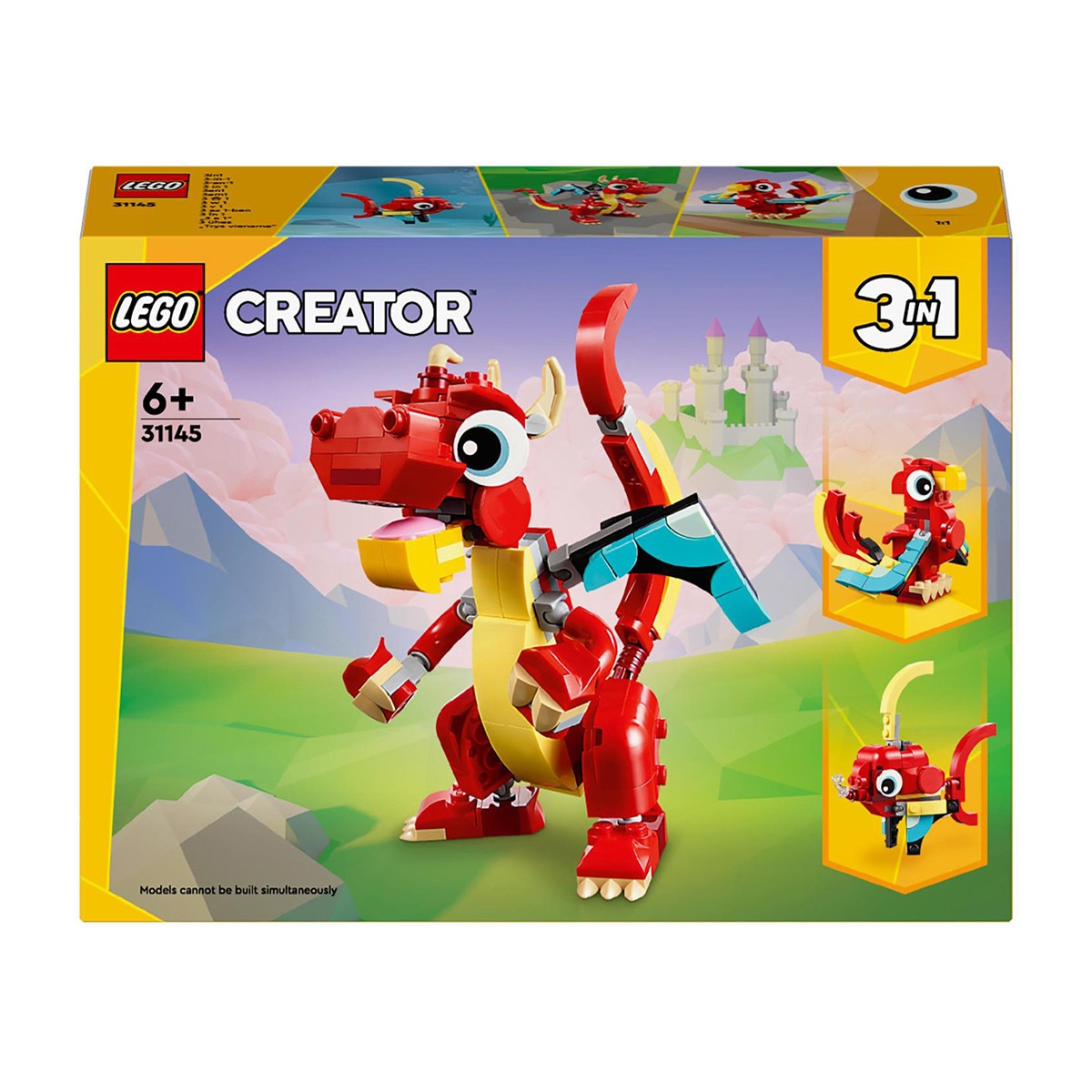 LEGO - de construcción Dragón Rojo LEGO Creator.