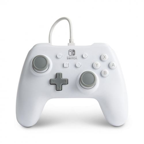 Mando PowerA con cable Blanco para Nintendo Switch