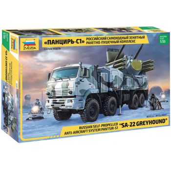 Zvezda 3698 - Camión Militar Ruso Sa-22 Greyhound - Escala 1:35